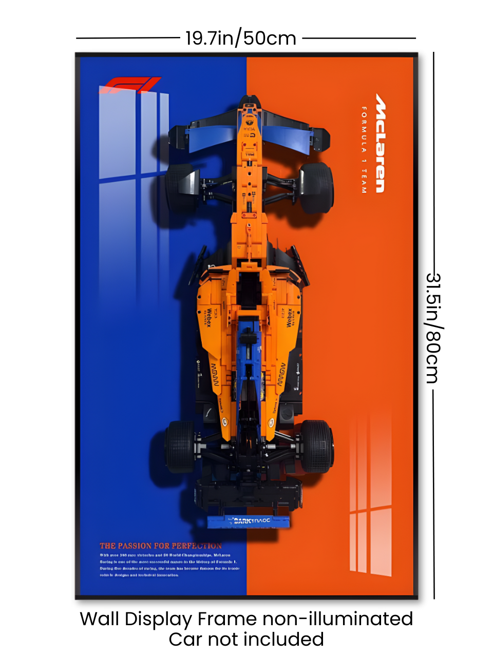 Wall Display Frame for Technic™ 42141 McLaren Formula 1™ Race Car