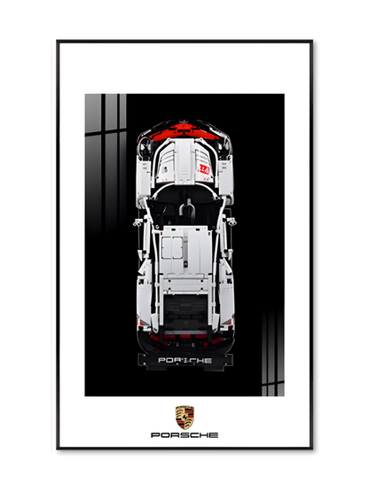 Set Porsche 911 RSR 42096 + Wall Display Frame