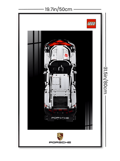 Set Porsche 911 RSR 42096 + Wall Display Frame