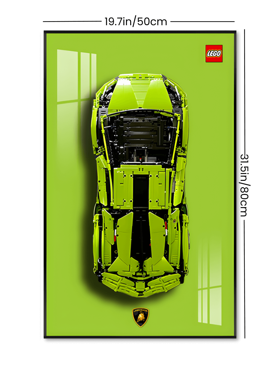 Set Lamborghini Sián FKP37 42115 + Wall Display Frame