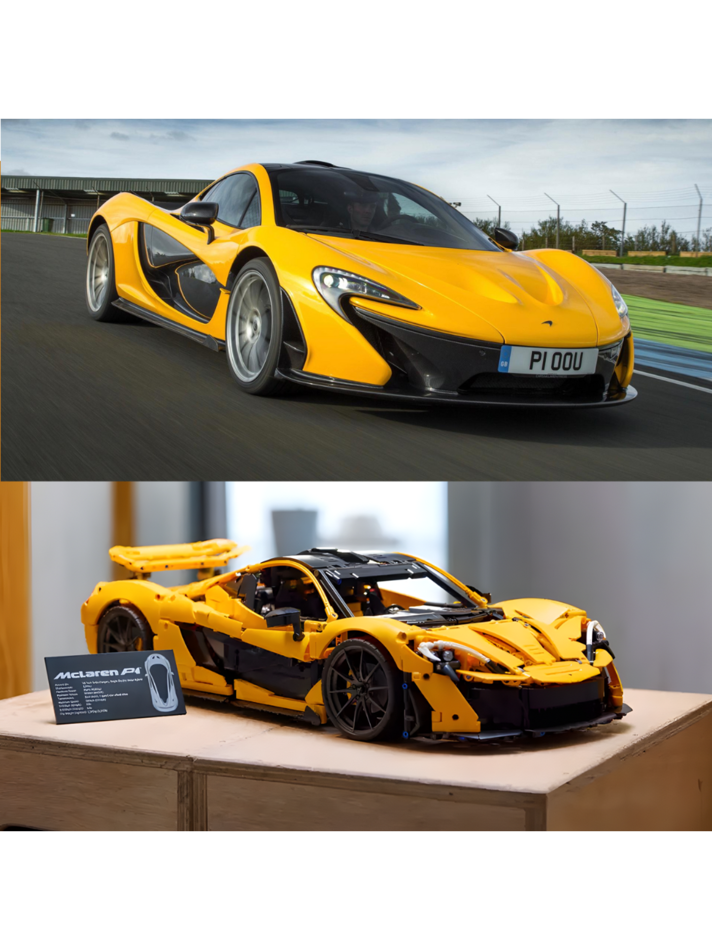 Set McLaren P1 42172 + Wall Display Frame