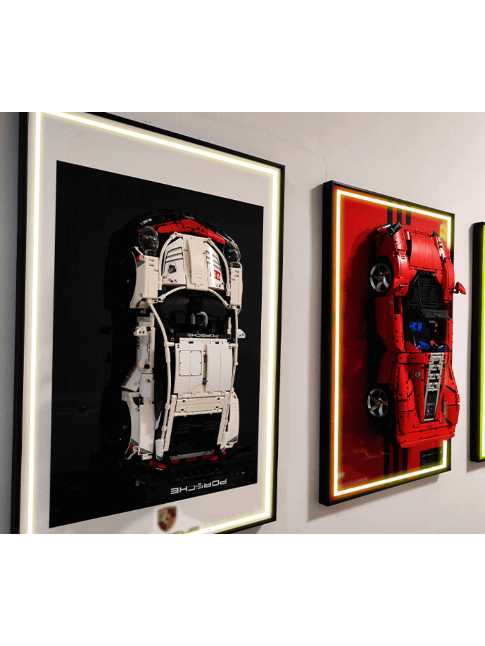 Set Porsche 911 RSR 42096 + Wall Display Frame