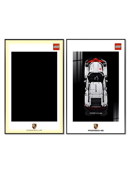 Wall Display Frame for Technic™ 42096 Porsche 911 RSR