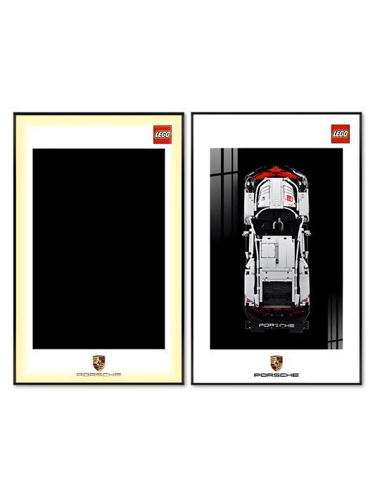 Wall Display Frame for Technic™ 42096 Porsche 911 RSR